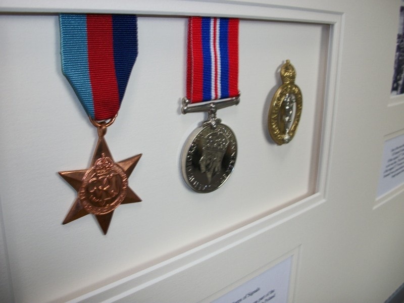 Medals and memorabilia look great when framed!